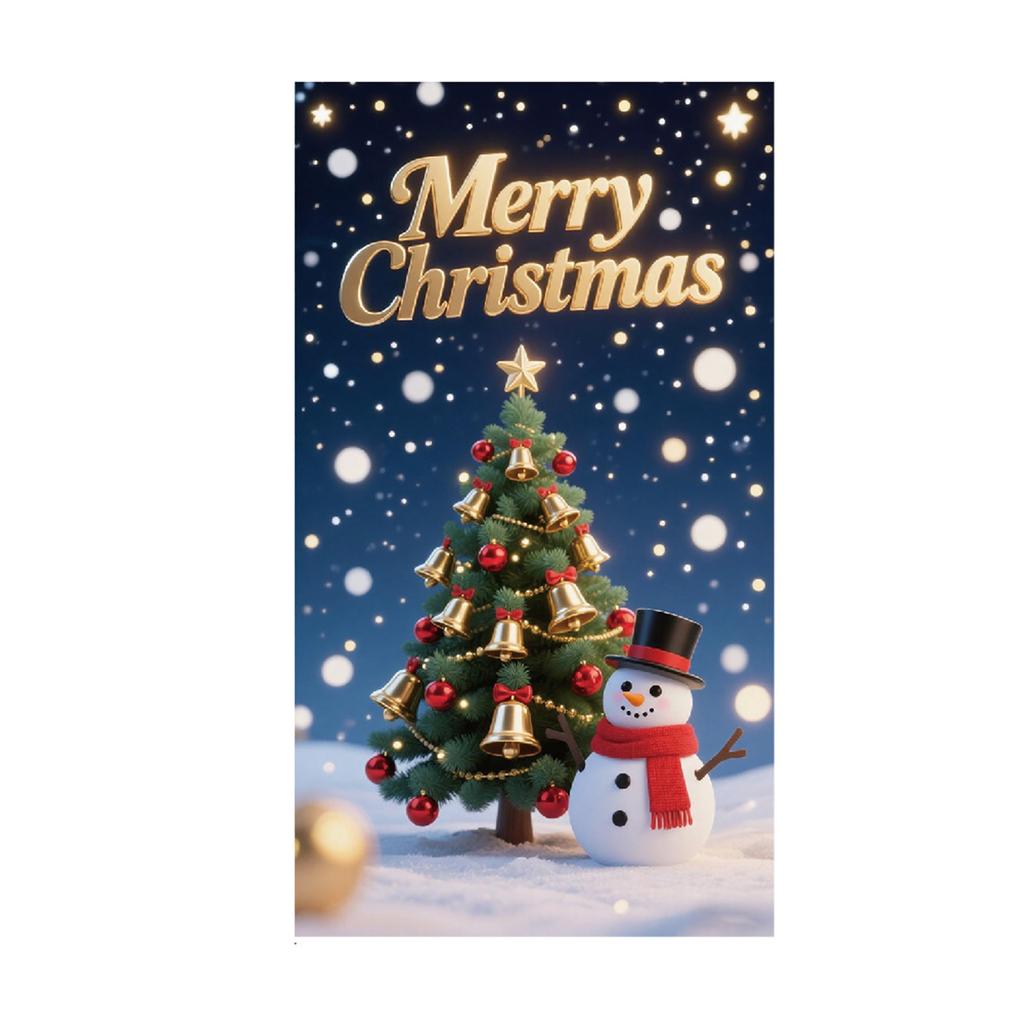 Christmas Door Curtain Background Door Decoration