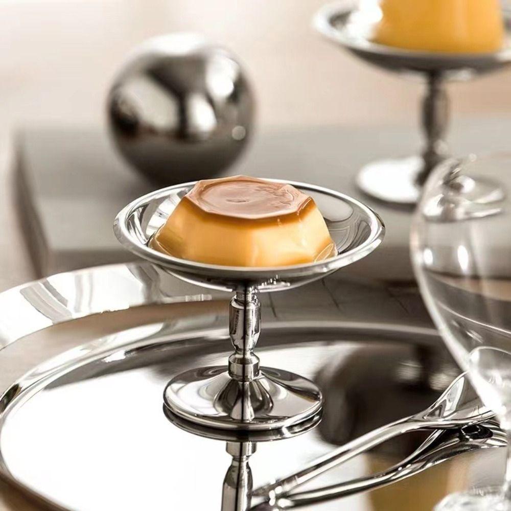 Fashion Snacks Storage Cup Stainless Steel Dessert Plate Ice Cream Cup Dessert Serving Dish