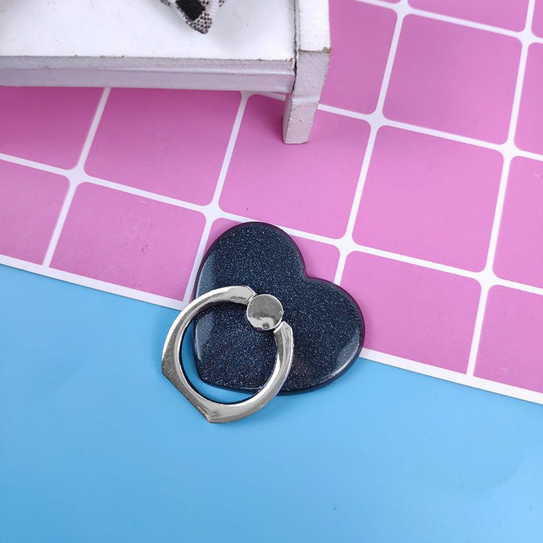 Сверкающая розовая пряжка для кольца на палец с липкой надписью «Любовь», защита от падения и потери, универсальная пряжка для ленивого телефона, мужские и женские браслеты с блестками