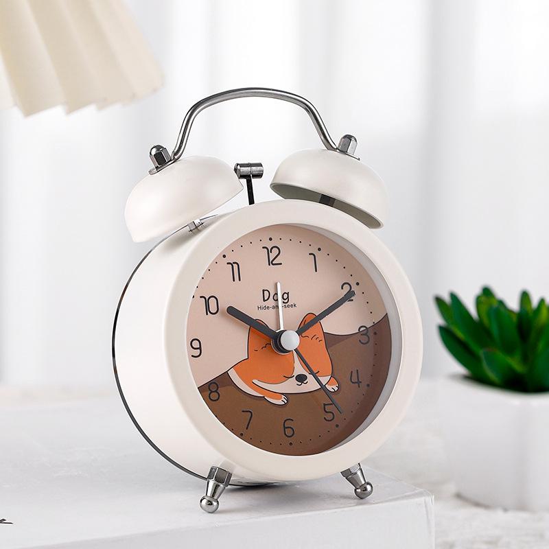 Супер громкий мультяшный металлический настольный будильник - тихий, креативный цифровой будильник