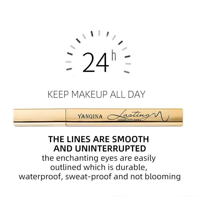 4D черная подводка для глаз, водостойкая жидкая подводка для глаз, косметическая ручка, долговечная быстросохнущая подводка для глаз, карандаш для глаз