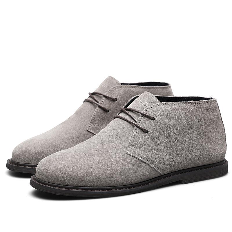 2025 прямая поставка дезерты мужские короткие ботинки нишевые ботинки Мартина мужские ретро рабочие ботинки анти-замшевые повседневные туфли