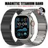 Магнитный титановый ремешок для Apple Watch Ultra 2/1 49 мм 10 46 мм 9 8 7 45 мм Роскошный мужской ремешок Браслет Для Iwatch SE 6 5 44 мм Ремешок
