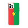 Coque iPhone - Drapeau Burkina Faso - iPhone 12 Pro Max - Souple - Multicolore - Verticale