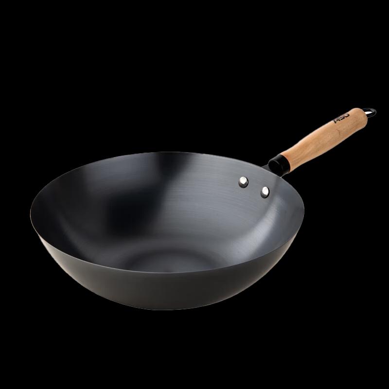ASD Household Non-Coated Wrought Iron Stir-Fry Pan