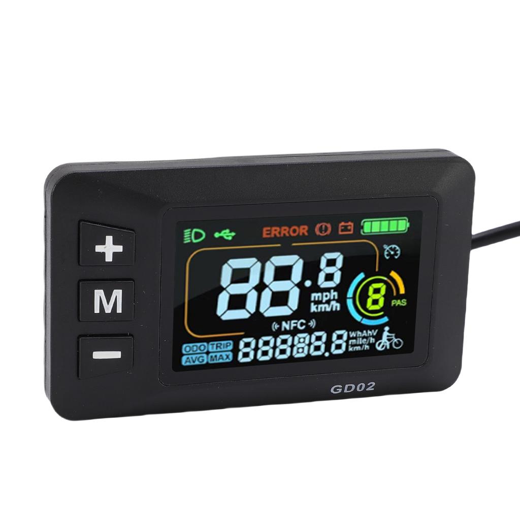 Контроллер для электросамоката 22A Синусоидальный 3-режимный контроллер с цветной ЖК-панелью дисплея GD02 130X