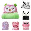 Cute Animal Cartoon Babies Blanket Hooded Bathrobe Kids Toddler Comfortable Baby Bath Towel