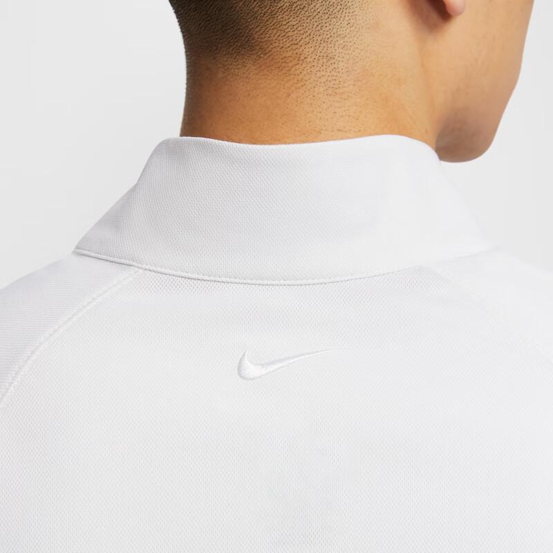 Nike Мужская трикотажная куртка Dri-Fit серии Kobe быстросохнущая с воротником-стойкой Белые куртки HJ8098100