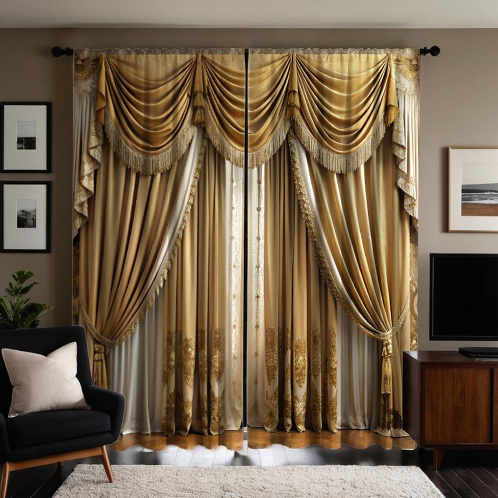 2 шт. HD цифровая печать на шторах имитация балдахина желтый благородный роскошный вышивка украшение для дома стиль украшение гостиная ро