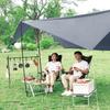 KingCamp Tarp Camping Rectatarp 3mx3m Gray Sunshade Waterproof Tarp Tent UV Protection Blackout Tarp Lightweight Sunshade Tent Outdoor Awning UV