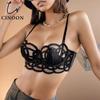 French Transparent Bra Lace Sexy Temptation Underwear Women Ultra Thin Push Up Brassiere Hollow Out Bralette Lingerie