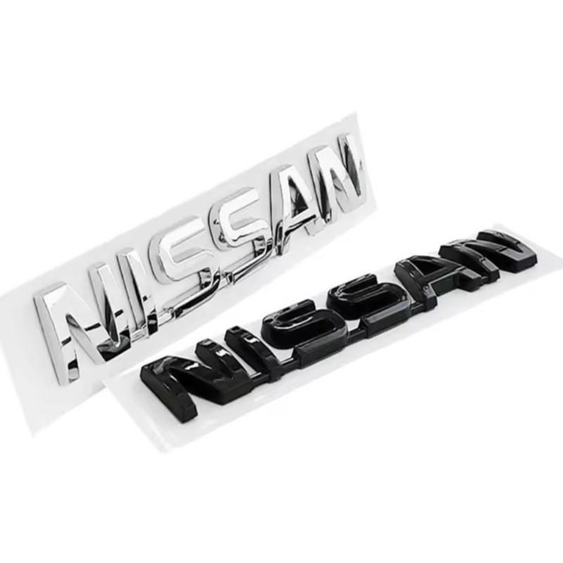 CHHUPY1 ABS Plastic Car Trunk Rear Logo Stickers Letter Decals For Nissan X-trail Qashqai Rogue Sport RogueAltima Versa Juke Leaf