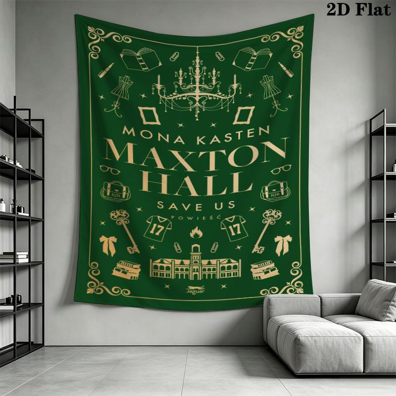 Maxton Hall Wall Tapestry Aesthetic Wall Hanging Printed Fabric Blanket Decorative Tapestries for Bedroom Living Room Home Decor