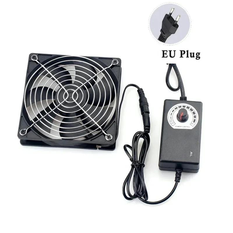 120mm USB Powered PC Router Fans With Speed Controller High Airflow Cooling Fan For Router Modem Receiver, Farm Cooling Fan