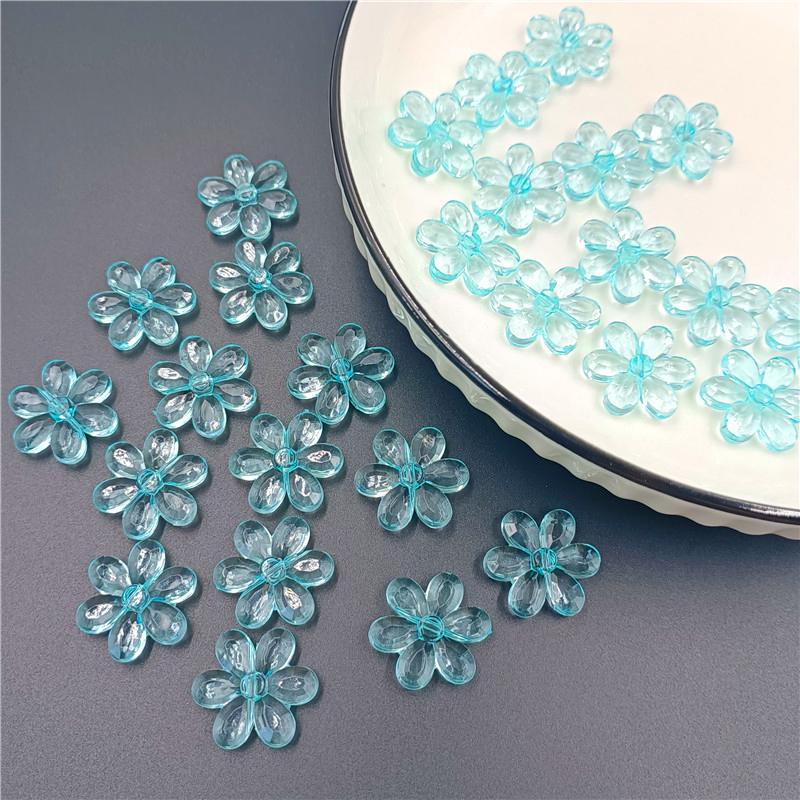 10 шт. 23 мм аксессуары для изготовления ювелирных изделий своими руками акриловые бусины в форме цветка солнца браслет ожерелье новые красочные свободные разделительные бусины ручной работы