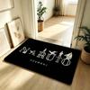 Anime N-Naruto Cool Carpet Bathroom Anti-slip Mat Door Mat Home Decoration Mat Entrance Door Mat Scratch-resistant Door Mat