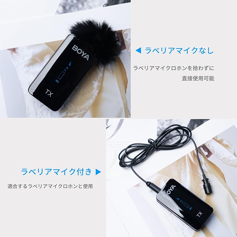 Available for iPhone15 wireless pin microphone wireless microphone BOYA XM6-S6 external microphone For distribution microphone Android Compatible with