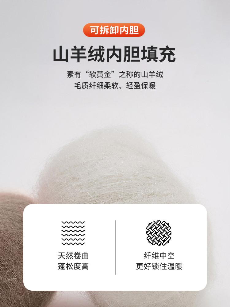Detachable Pure Cashmere Inner Lining Light Luxury Business Classic Lapel Cashmere Wool Coat Men's Autumn and Winter Coat