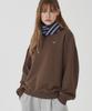BETWEEN A AND B Eeeaa Heritage V Sweatshirt [Brown]