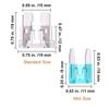 CrocSee 120 Pieces - Car Fuses Assortment Kit, Blade-Type Automotive Fuses - Standard & Mini Size (2A/3A/5A/7.5A/10A/15A/ 20A/25A/30A/35A/40A),
