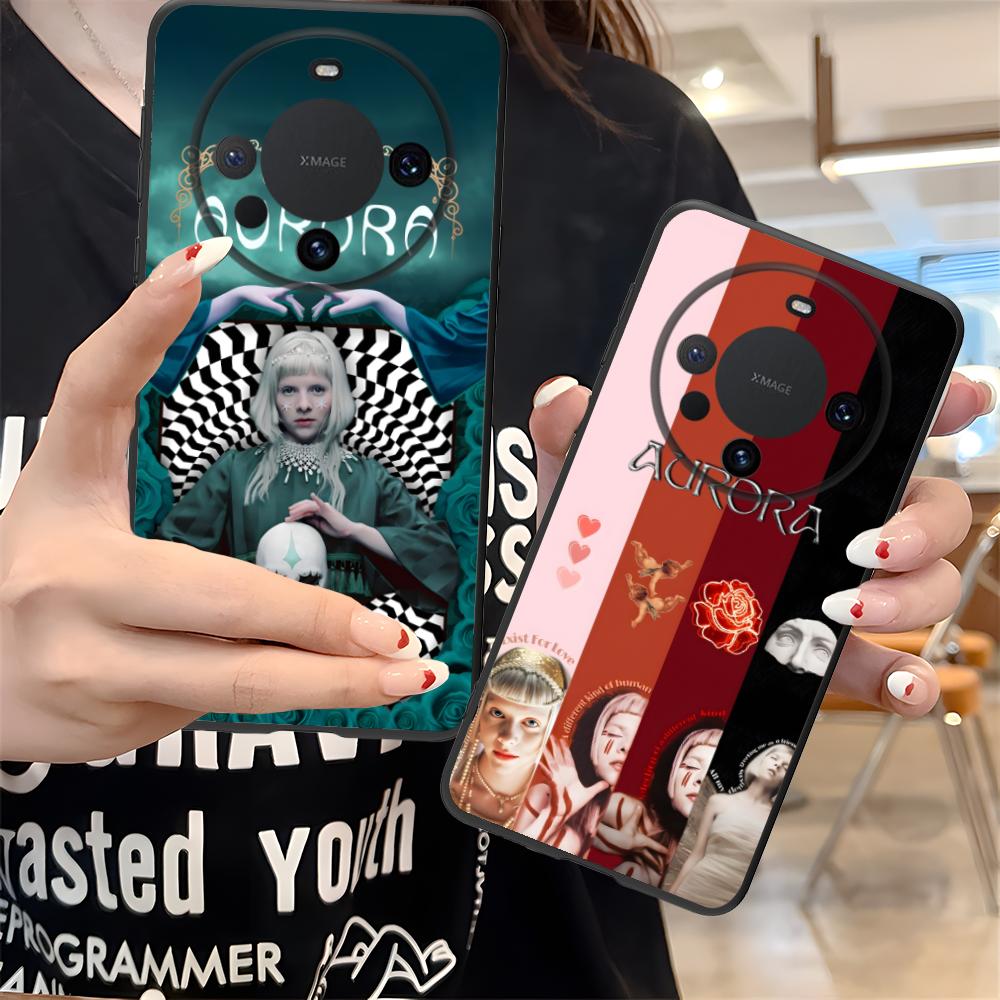 Aurora Aksnes Matte TPU Mobile Phone Case for Huawei Mate 60 50 40 30 20 10 Pro Plus Lite E 5G Colorful Printing Cover