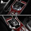 Real Soft Carbon Fiber Sticker For Subaru Impreza Crosstrek 2018 2019 2020 2021 2022 2023 Automatic Gear Shift Console Trim