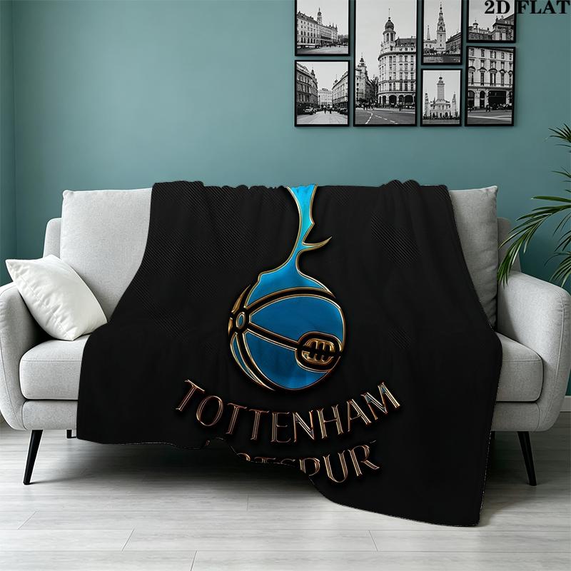 Custom Name,Tottenham Hotspur Printed Flannel Blanket, soft throw for bedroom sofa, washable, Christmas present, great gift.