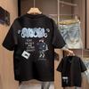 Leisure Summer Cotton Print TShirt Unisex Crew Neck Shortsleeved Retro Street YK Hip Hop Casual Fashion Tops Clothing