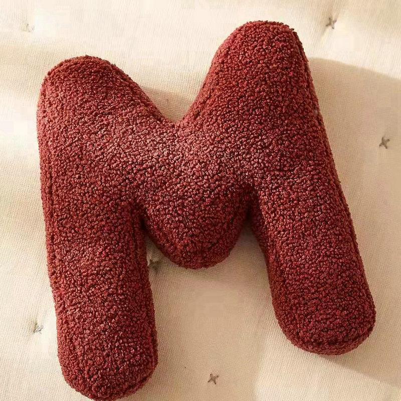 Новая Мультяшная Подушка с Буквой Мягкая Набивная Подарки на День Рождения Тканевая Подушка Детские Плюшевые Игрушки для Малышей