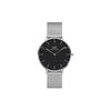 [Official Shop/2-Year Warranty/Authentic Import] Daniel Wellington DW Women's Petite Sterling Black 32mm Watch, Stylish Designer Mesh Watch, Black, Pe