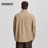 Mark Fairwhale Men's American Retro Apricot Lyocell Long-Sleeve Work Shirt