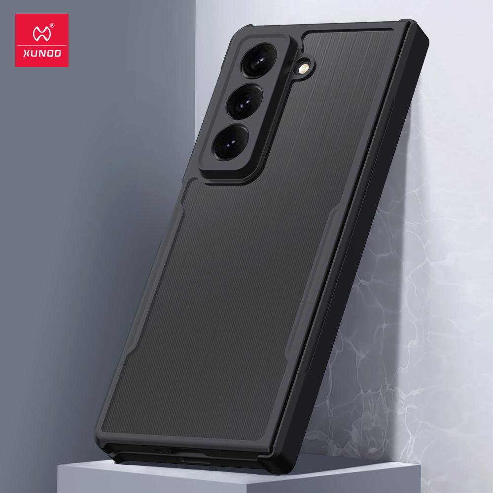 Xundd For Samsung Galaxy Z Fold6 SE Case For Galaxy Z Fold6 Phone Cover Shockproof Protective Shell Clear Transparent Cases