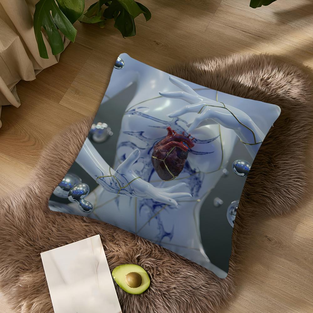 Singer LLola IIndigo EL cushion cover Living Room Accent Couch Back Support Square Lounge Restful Nap Companion Pillow Case