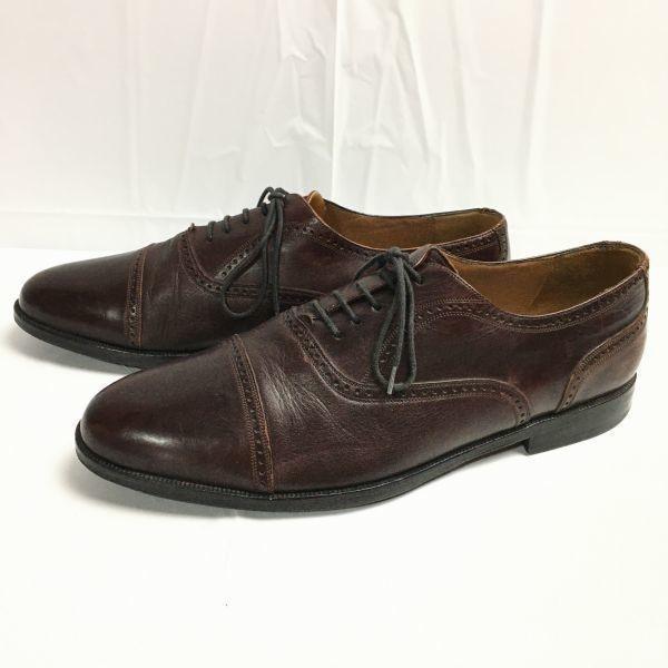 80s90s Vintage MEZLAN FLORENCE Model Cap Toe Business Shoes Brown Size 10.5M 28.028.5(USED)