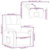 VidaXL Reclining Armchair, Relaxation Chair, Seat with Armrests and Backrest, Living Room TV Armchair, Modern, Taupe 373449