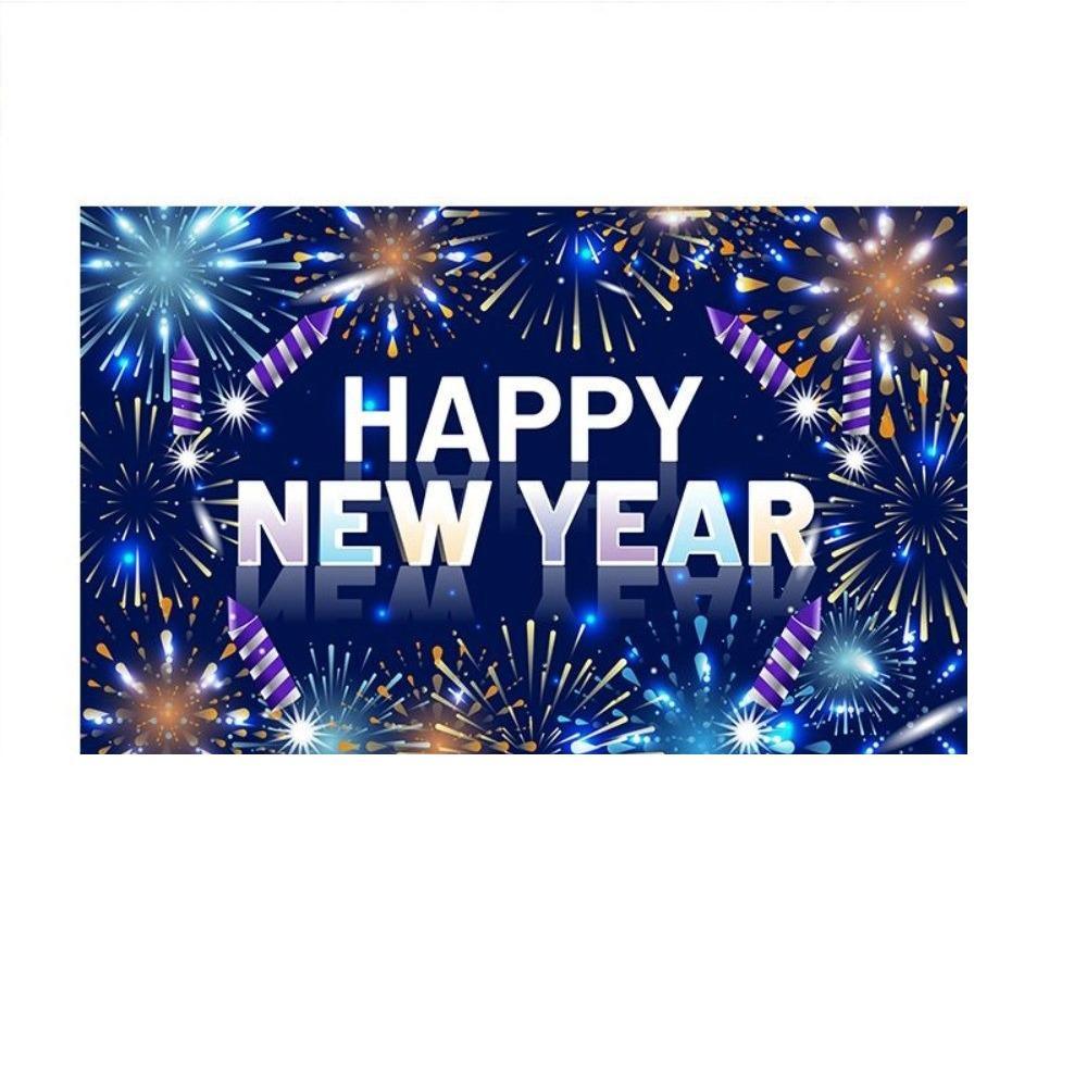 New Year Theme Happy New Year Photography Backdrop Background Banner Home Party Decor