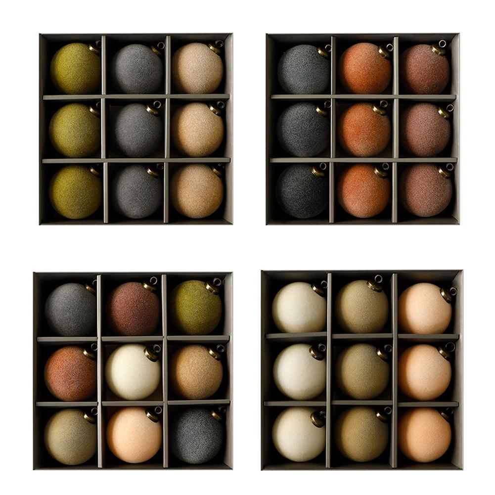 Holiday Celebrations White Christmas Ball Set Beautiful Flocked Decorations Christmas Decoration Versatile Decorating Options