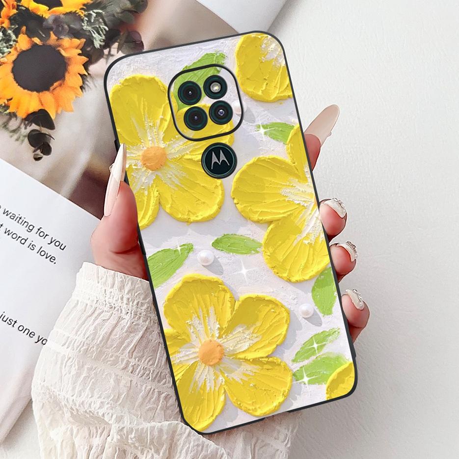 Чехол для Motorola Moto G9 Play, Чехол с рисунком из разноцветных цветов, Мягкие ТПУ чехлы для телефона для Motorola Moto G9 Plus MotoG9 Power Fundas