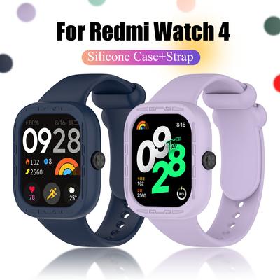 Чехол-чехол для Xiaomi Redmi Watch 4 Ремешок резиновый Smart Watch4 Силиконовый ремешок браслет бампер Shell аксессуар