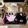1PC Girl Cat Large Durable Mouse Pad Suitable for Office Desks, Gaming Desktops.Non-Slip Back P63