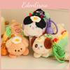Dog Hot Plush Keychain Bag Pendant Backpack Food Animal Decoration Bakery Toy