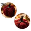 Декоративные тыквы Soft Touch, мини-плюшевые, искусственные, осенний 3D-наполнитель, имитация, орнамент из смолы со стеблем для осени, Хэллоуина