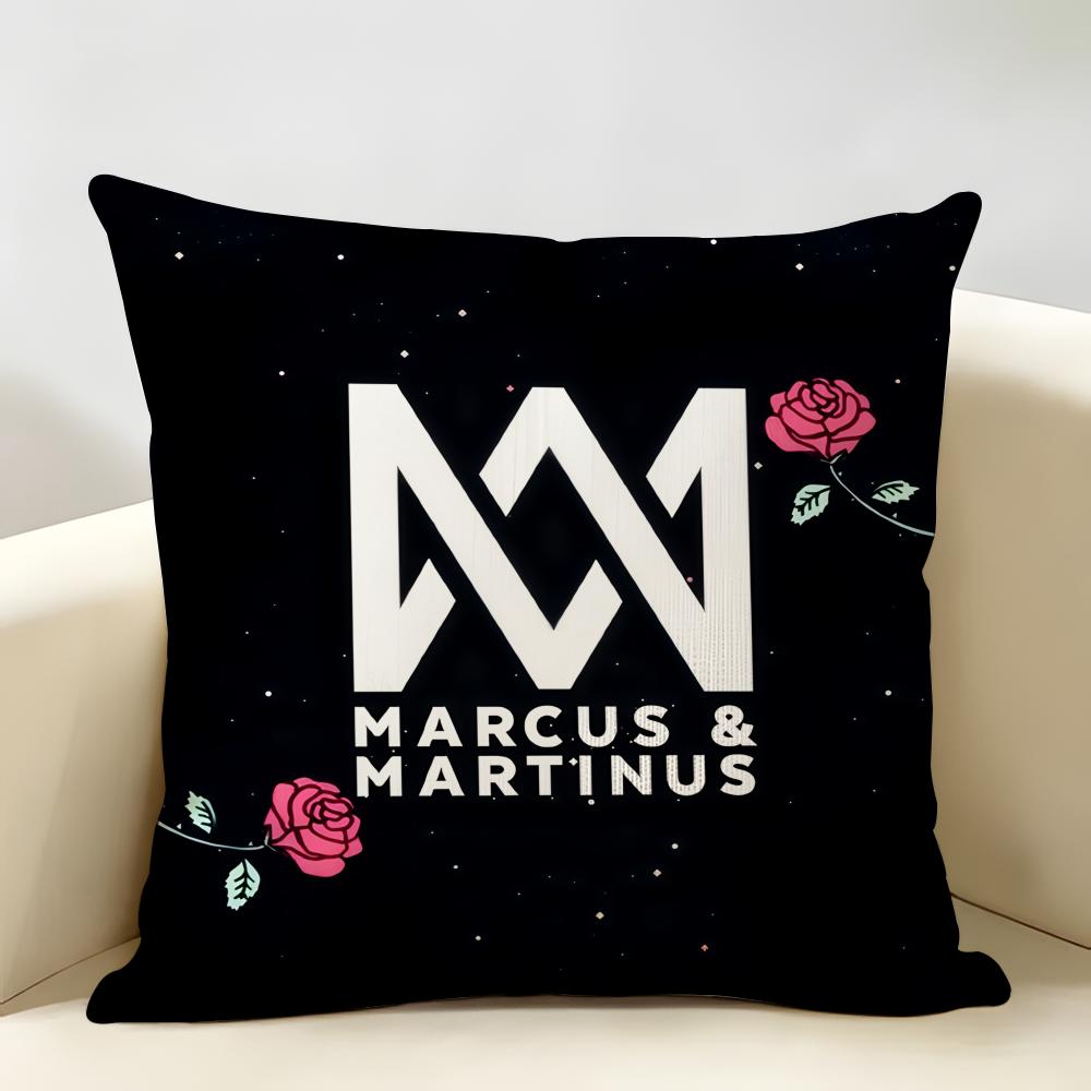 MMarcus And MMartinus Cushion Cover Natural Linen Organic Fabric DoubleSided Printing Room Sofa Decor Pillow Case