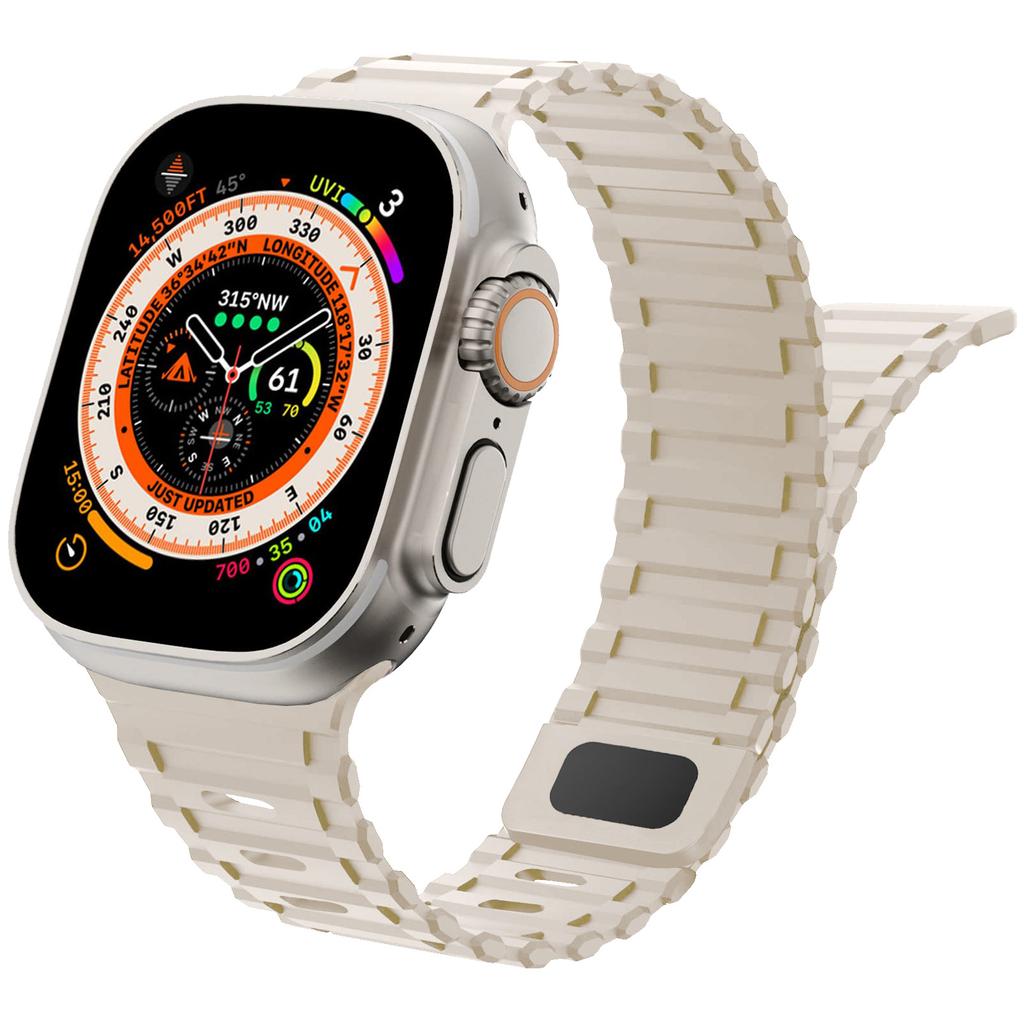 Magnetic Strap for Apple Watch Band Ultra 2 49mm 44mm 40mm 45mm 38mm 41mm 42mm Silicone Bracelet iWatch Series 9 8 7 6 Se bands