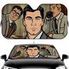 Cartoon A-Archer Sun Visor Car Windshield Sun Visor - Foldable Universal Fit UV Block Heat Insulation Sunshade