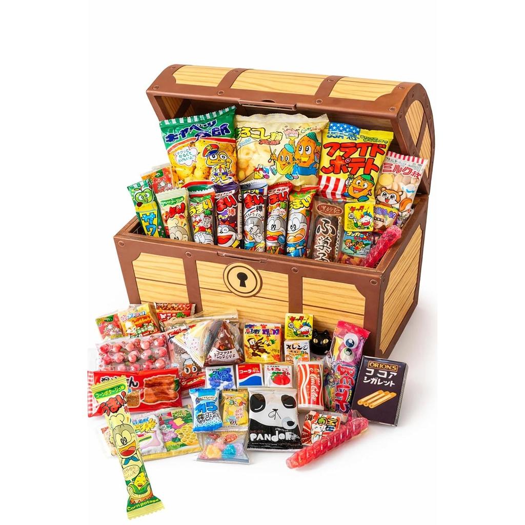 Assorted traditional sweets set 50 types 55 items. Perfect birthdays events parties. Exciting children decorate play with. Limited from Dagashi-ya (55
