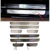Stainless Steel LED Door Sill Strip Anti-scratch Plate Car Welcome Pedal Protective Cover For Honda Accord 9th 14-17 Car