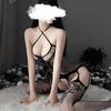 Сексуальное женское белье, костюмы, ажурное боди, женское сетчатое сексуальное белье, чулки для тела