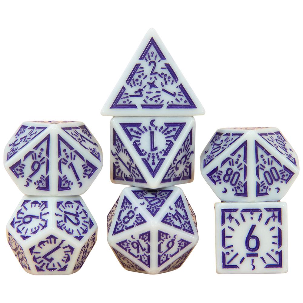 Набор многогранных кубиков DND, 7 шт. D4-D20, удивительные игровые кубики с гравировкой для сувенирных развлечений, ролевых игр, настольная игра