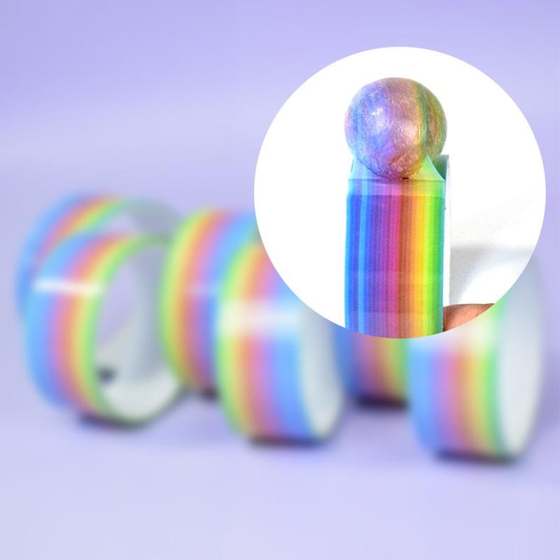 Шариковая лента Липкие ленты Цветной декомпрессионный клей Катающиеся самодельные забавные игрушки Цветные шарики Изготовление красочных маскирующих игрушек Клей